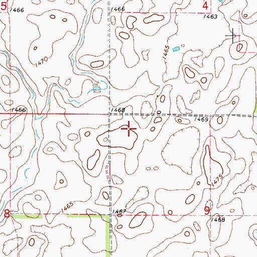 Topographic Map of Pioneer Post Office (historical), SD