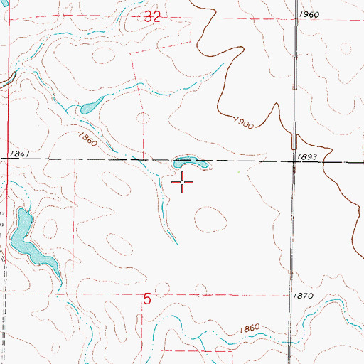 Topographic Map of Eales Post Office (historical), SD