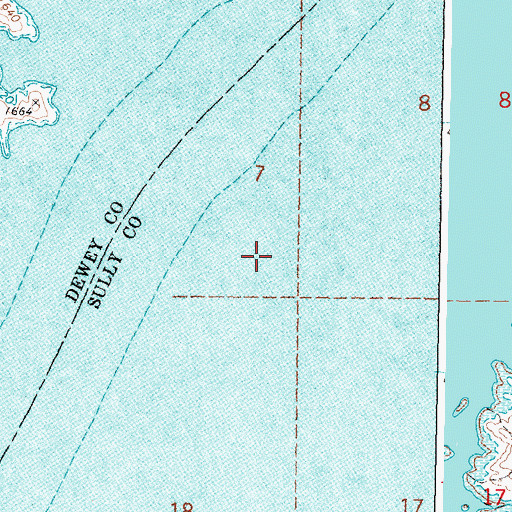 Topographic Map of Fairbank Post Office (historical), SD