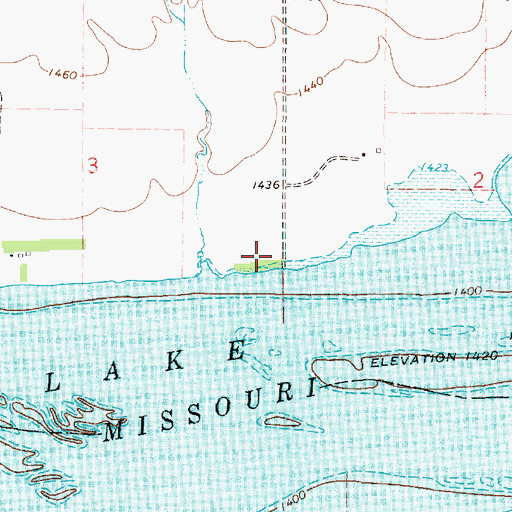 Topographic Map of De Grey Post Office (historical), SD