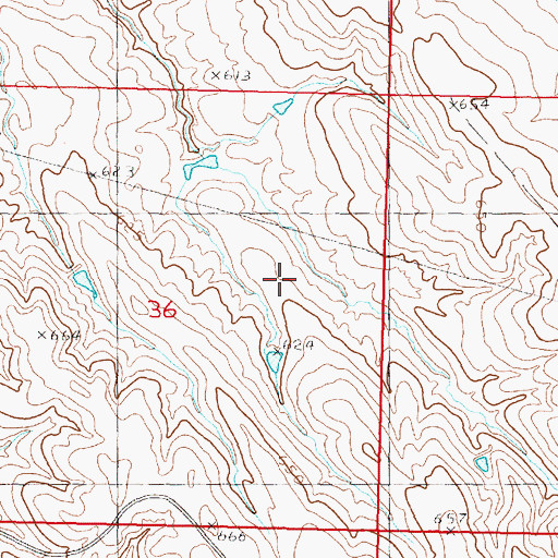 Topographic Map of Clearwater Post Office (historical), SD