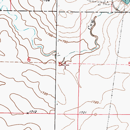Topographic Map of Augusta Post Office (historical), SD