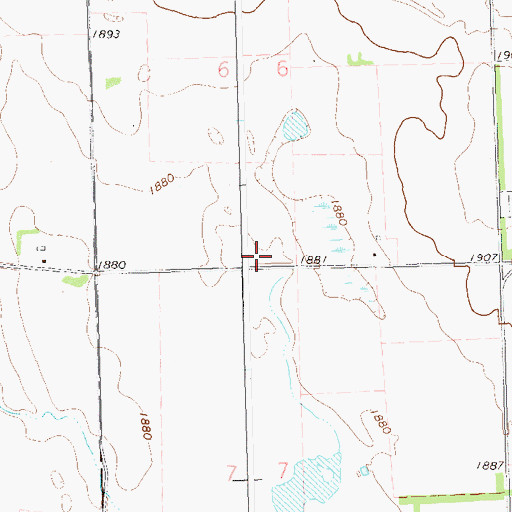 Topographic Map of Troy Post Office (historical), SD