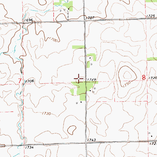Topographic Map of Denmark Post Office (historical), SD