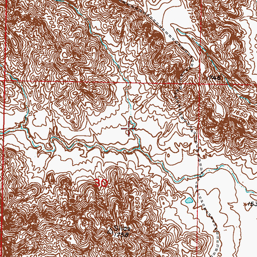 Topographic Map of Hayes Post Office (historical), SD