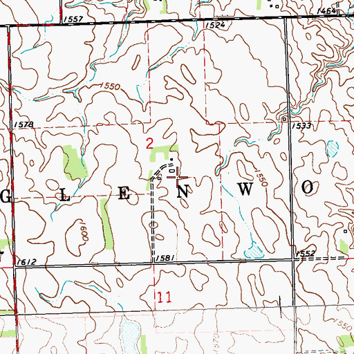 Topographic Map of Lonetree Lake Post Office (historical), SD
