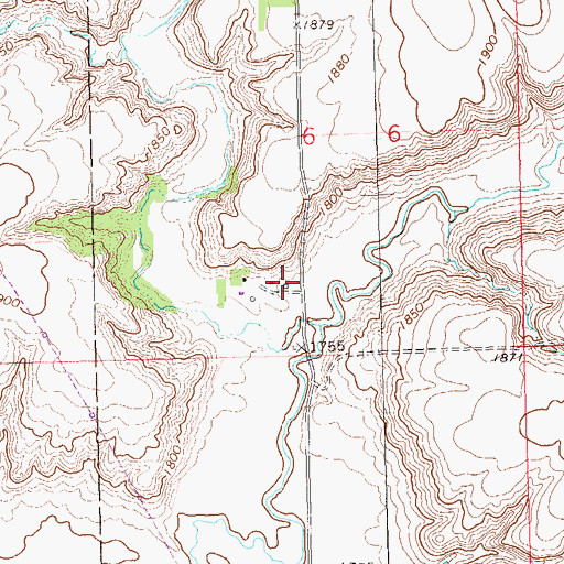 Topographic Map of Altruria Post Office (historical), SD