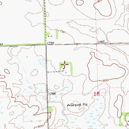 Topographic Map of Norden Post Office (historical), SD