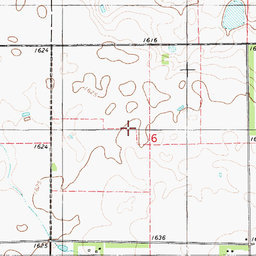 Topographic Map of Horseshoe Park, SD