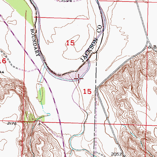 Topographic Map of Black Pipe Creek, SD