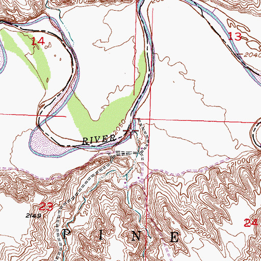 Topographic Map of Deep Creek, SD