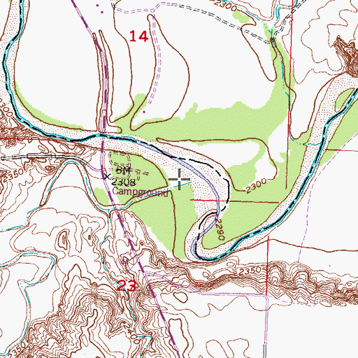 Topographic Map of Lost Dog Creek, SD