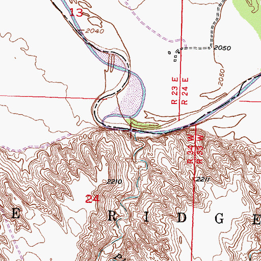 Topographic Map of Plum Creek, SD