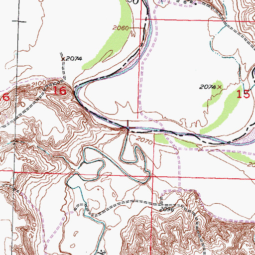 Topographic Map of Red Stone Creek, SD