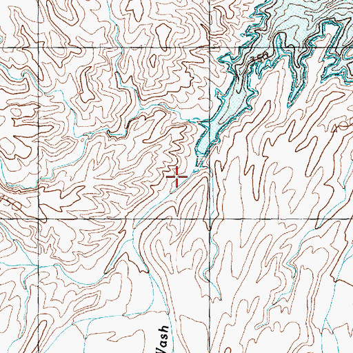 Topographic Map of Trail Rapids Wash, AZ