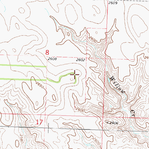 Topographic Map of Unorganized Territory of Lemmon, SD