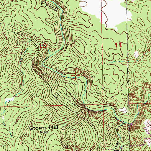 Topographic Map of Unorganized Territory of Mount Rushmore, SD