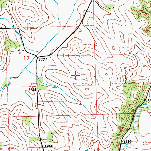 Topographic Map of Unorganized Territory of Richland, SD