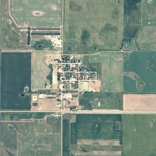 Aerial/Satellite Image of Town of Seneca, SD