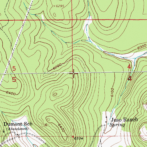 Topographic Map of Unorganized Territory of South Lawrence, SD