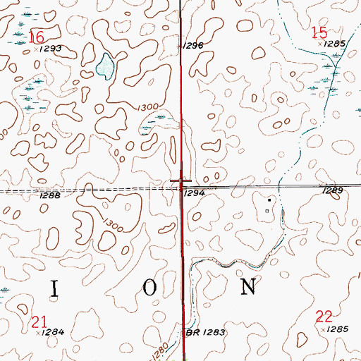 Topographic Map of Township of Union, SD