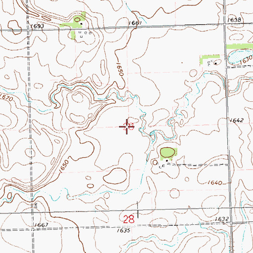 Topographic Map of Township of Lincoln, SD