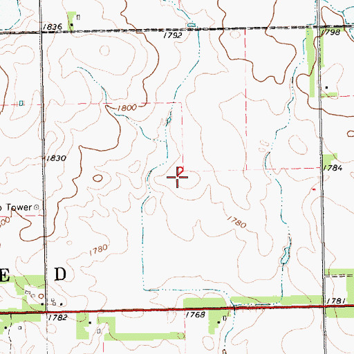 Topographic Map of Township of Winfred (historical), SD