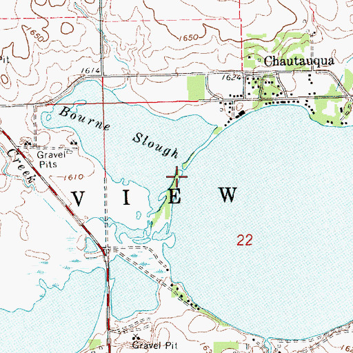 Topographic Map of Township of Lake View, SD