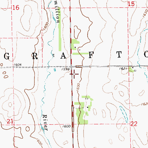 Topographic Map of Township of Grafton, SD