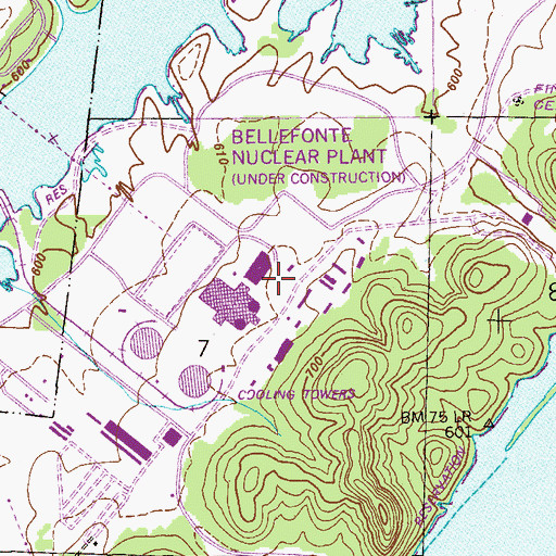 Topographic Map of Shipp Cemetery, AL