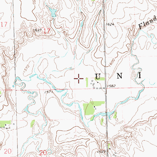 Topographic Map of Township of Union, SD
