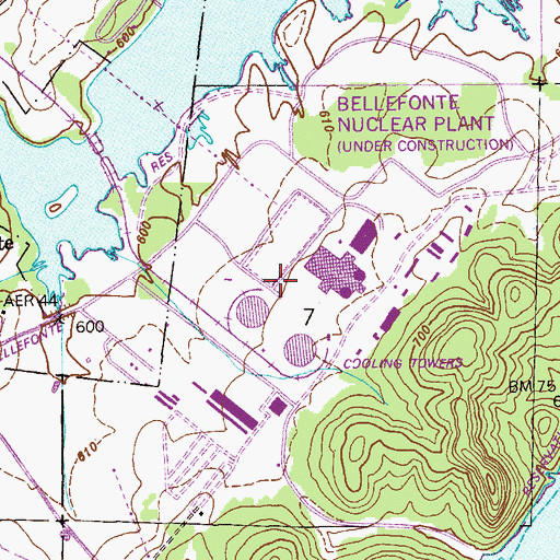 Topographic Map of Shipp Chapel, AL