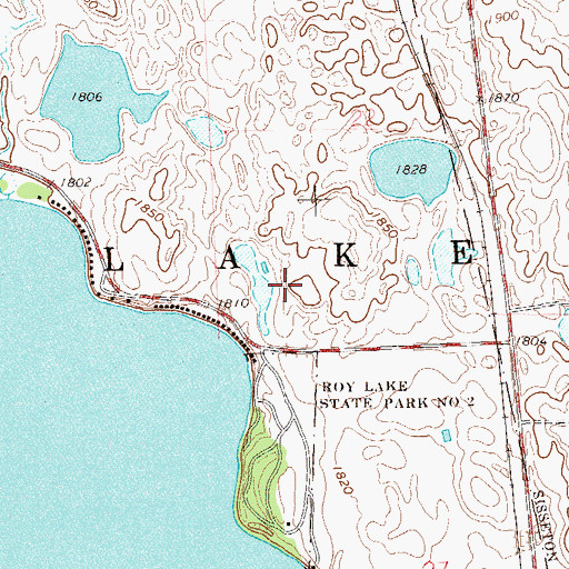 Topographic Map of Township of Lake, SD