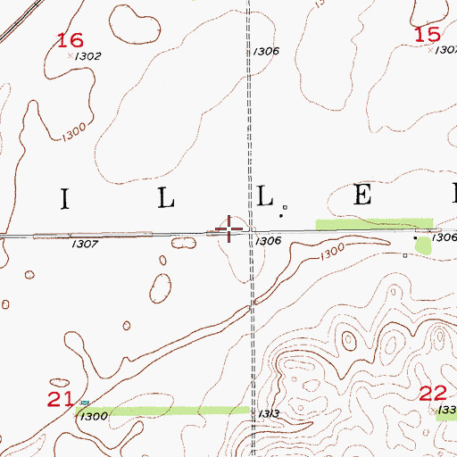 Topographic Map of Township of Miller, SD