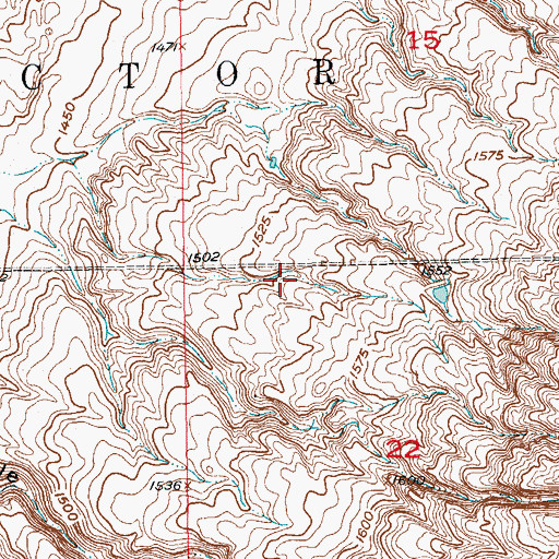 Topographic Map of Township of Victor, SD