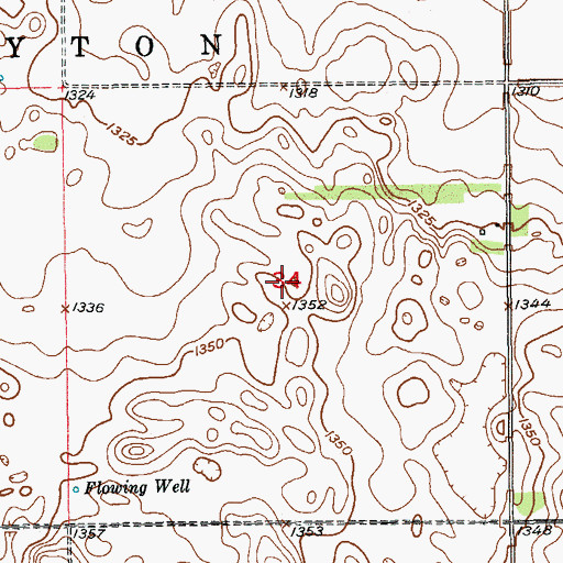 Topographic Map of Township of Hartford, SD