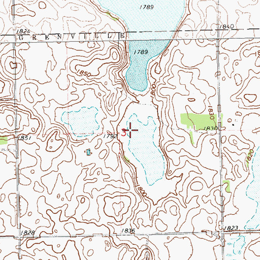 Topographic Map of Township of Grenville (historical), SD