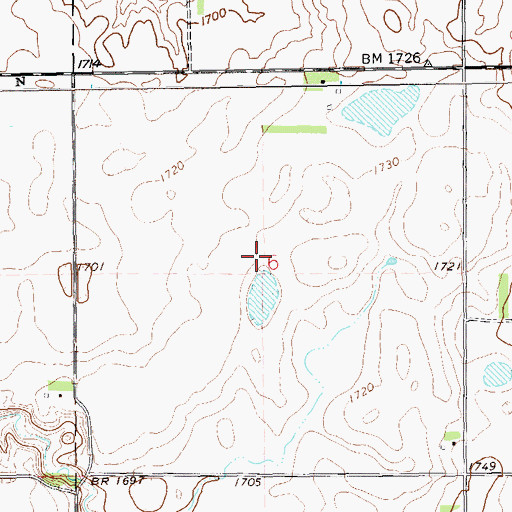 Topographic Map of Township of Lynn (historical), SD