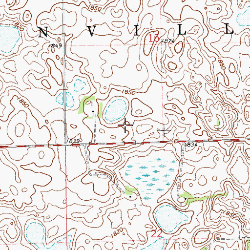 Topographic Map of Township of Grenville, SD