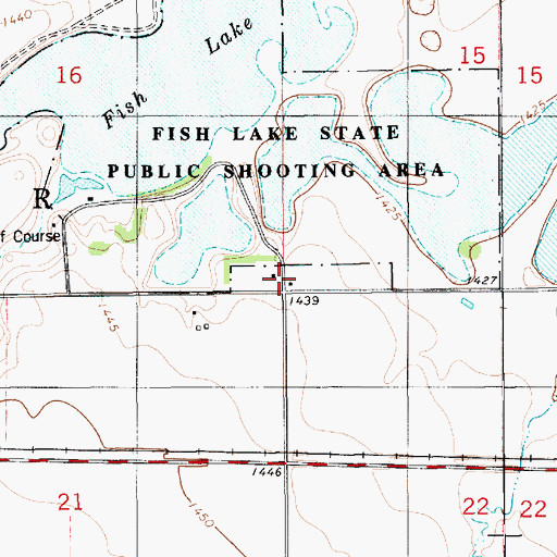 Topographic Map of Township of Hopper, SD
