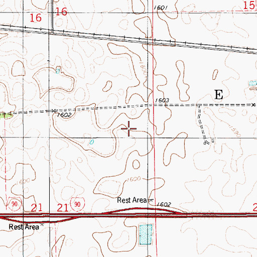 Topographic Map of Township of Eureka, SD