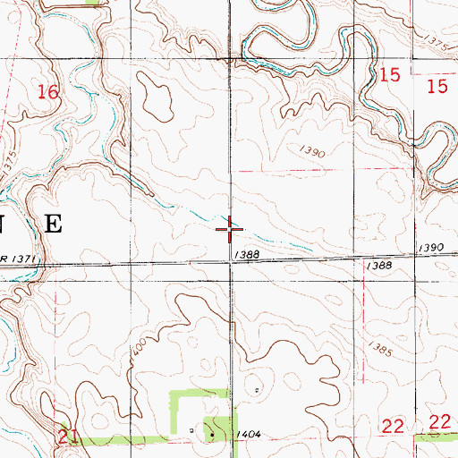 Topographic Map of Township of Palatine, SD