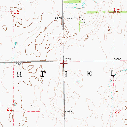 Topographic Map of Township of Richfield, SD