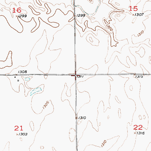 Topographic Map of Township of Harrison, SD