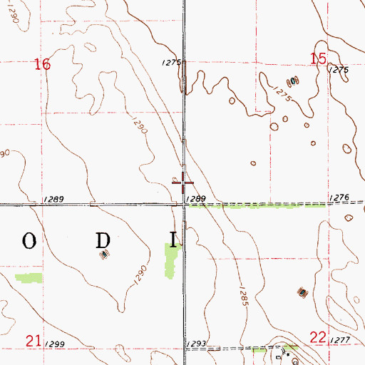 Topographic Map of Township of Lodi, SD