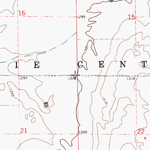 Topographic Map of Township of Prairie Center, SD