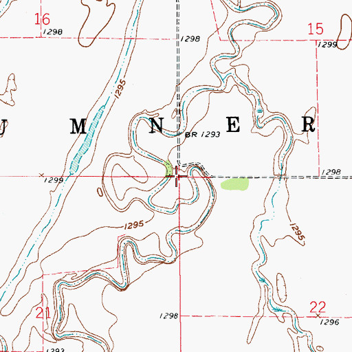 Topographic Map of Township of Sumner, SD
