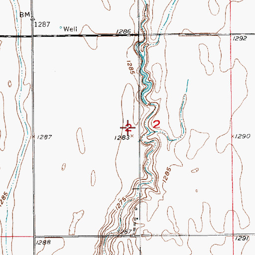 Topographic Map of Township of Lincoln (historical), SD