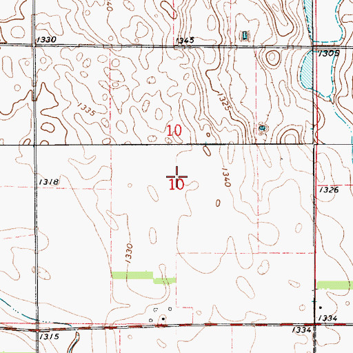 Topographic Map of Township of Mountain, SD
