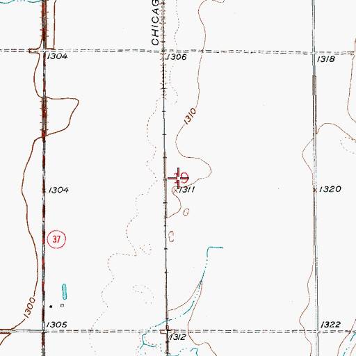 Topographic Map of Township of Beotia (historical), SD